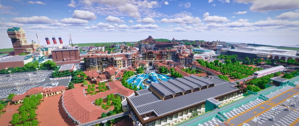 マイクラで3年かけた東京ディズニーシー
