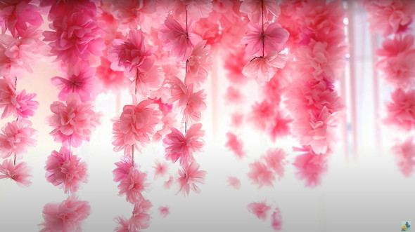 お花紙で作る美しい桜