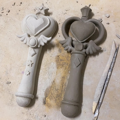 陶で作った変身ステッキ