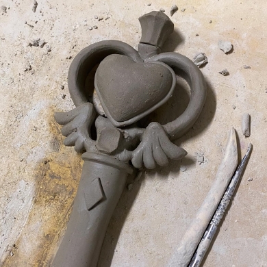 陶で作った変身ステッキ