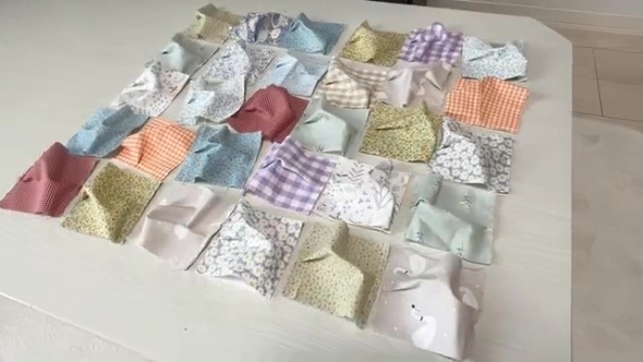 パフキルトを作る画像