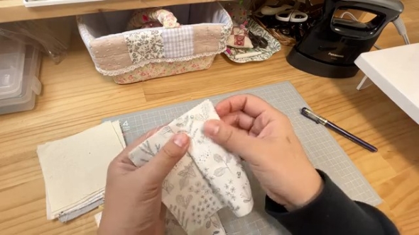 パフキルトを作る画像