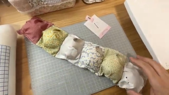 パフキルトを作る画像