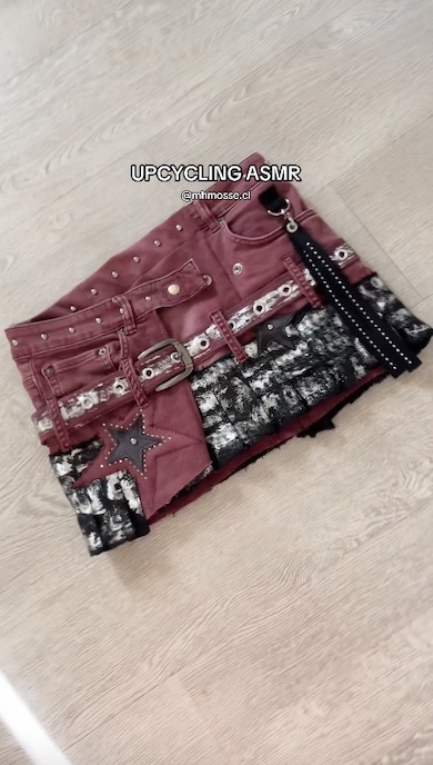 完成したスカート