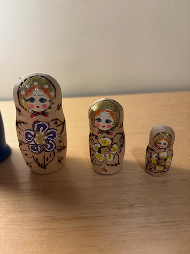 マトリョーシカ人形を展開