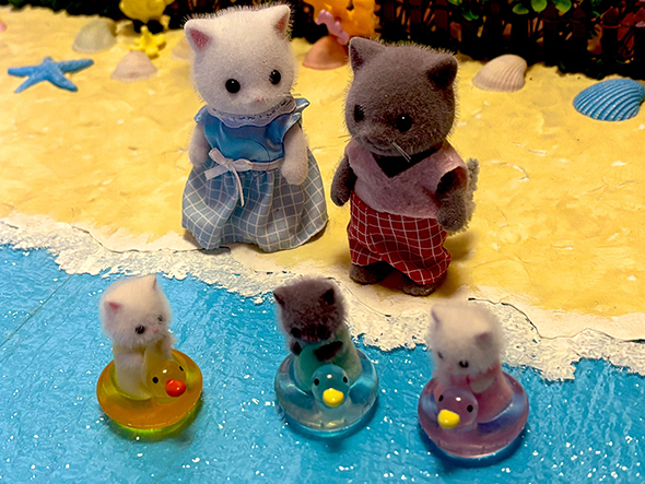 セリアのクラフトパーツがシルバニア赤ちゃんにぴったり