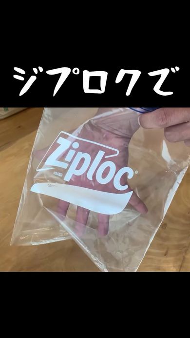 フリーザーバッグで小松菜を育てる