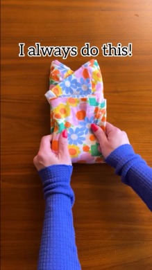 パジャマのたたみ方ライフハック