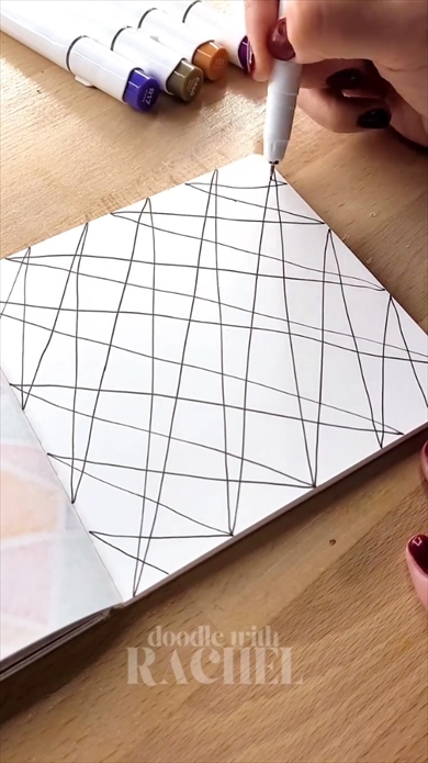 フリーハンドで描く美しいパターン柄