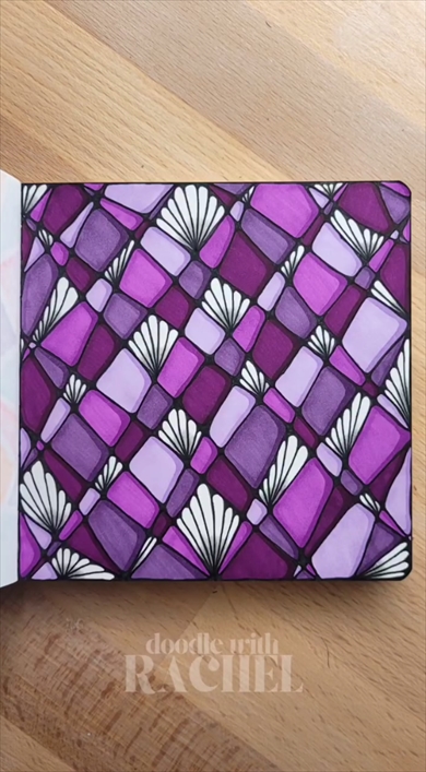 フリーハンドで描く美しいパターン柄