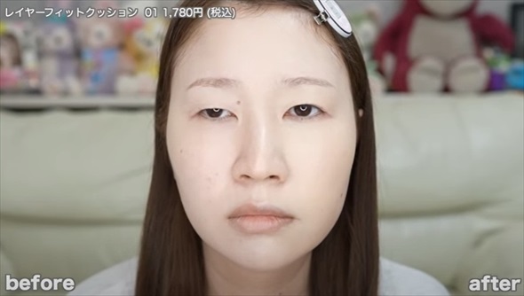 すっぴんから話題のコンビニコスメでメイクしたら……