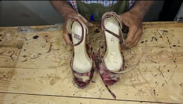 ヴィンテージシューズのビフォーアフター