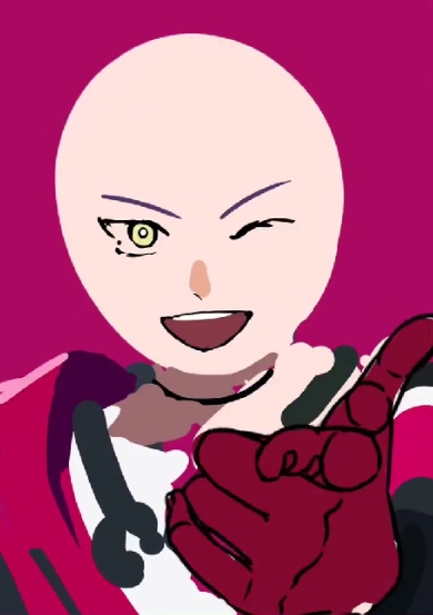 色を厚塗りしていくだけで描いたイラスト