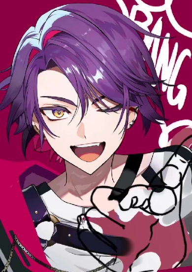 色を厚塗りしていくだけで描いたイラスト