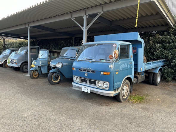 当時の姿のままのマツダ商用車
