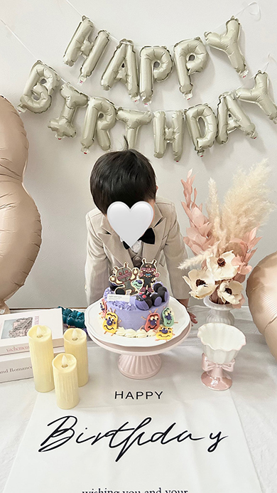 ママが本気出した誕生日ケーキ