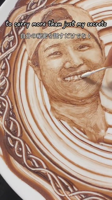 チョコレートアート制作風景