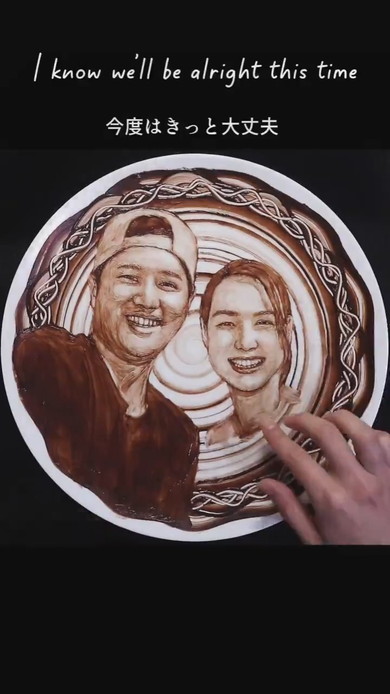 チョコレートアート制作風景