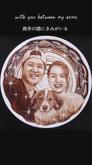 チョコレートアート制作風景