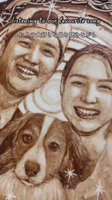 チョコレートアート制作風景