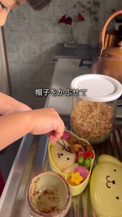 キャラ弁を作る長女ちゃん