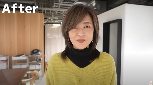 難しい白髪髪を施術