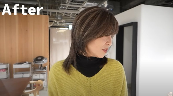 難しい白髪髪を施術