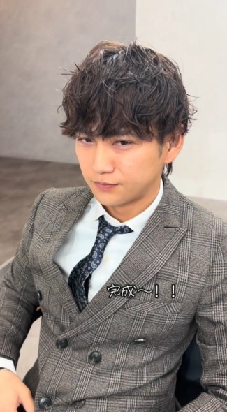 ヘアスタイルが完成