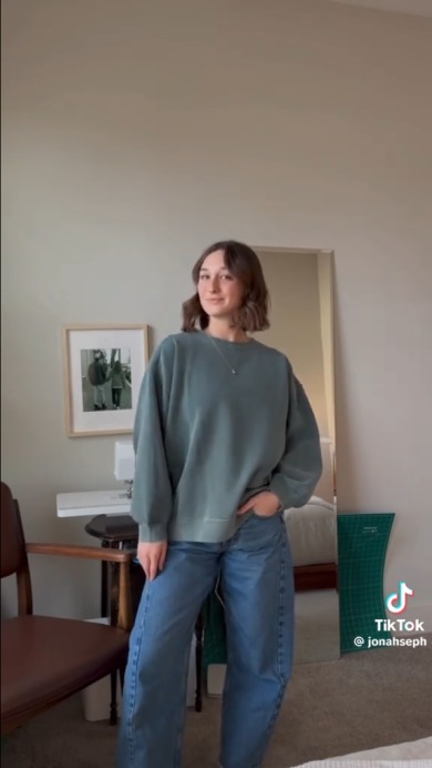 だぶだぶ服をリメイク