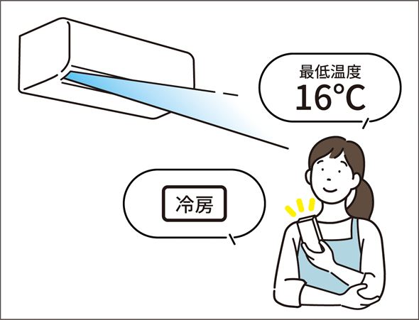 最低温度で運転