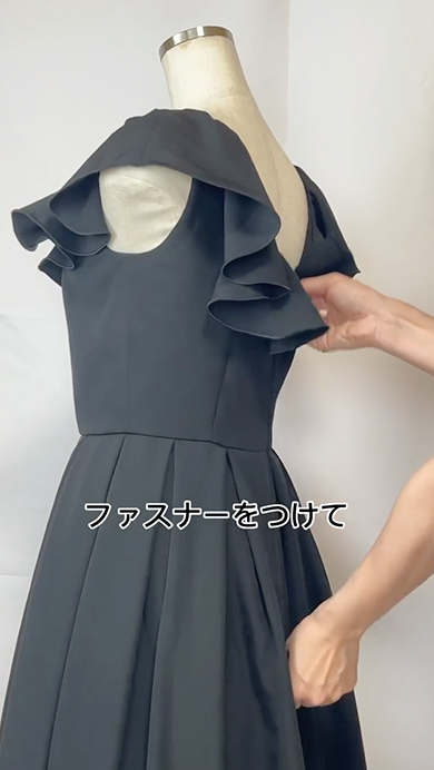 豪華な柄行きの着物をリメイク