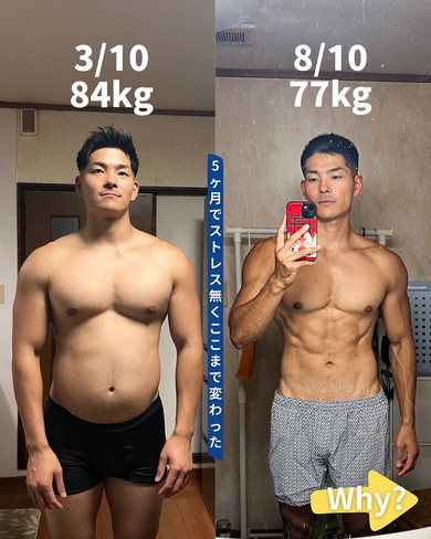 5カ月のダイエットの成果