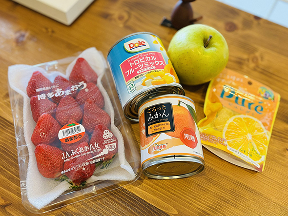 意外なものを使った簡単フルーツポンチ