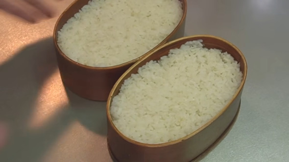 圧縮されたペヤングの層