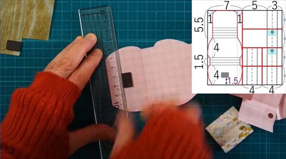 折り紙で作るミニ蛇腹バッグ