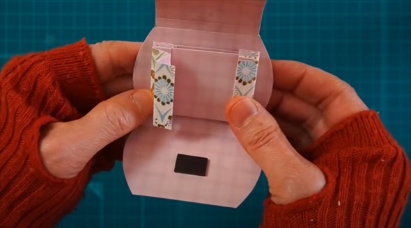 折り紙で作るミニ蛇腹バッグ