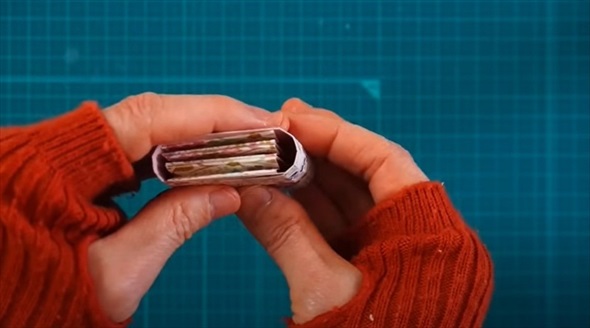 折り紙で作るミニ蛇腹バッグ