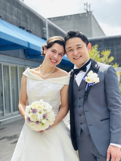 夫婦のウエディングフォト