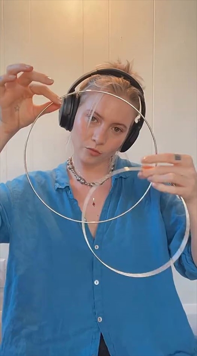 チェーンをかぎ針してランプシェードを作る