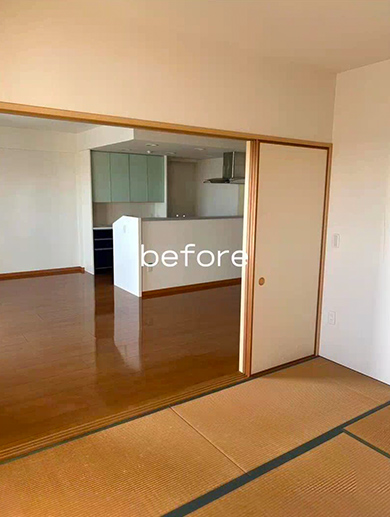 和室とリビングを夫妻でリノベーション