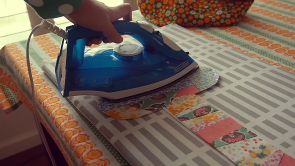 キルト芯をはる