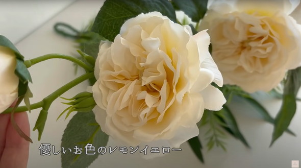 100均造花の壁掛けの作り方