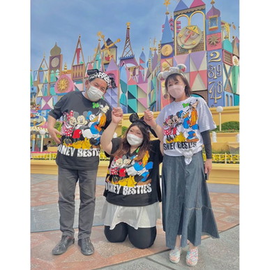 ディズニーでとった親子写真