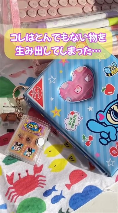 ダイソーのキーホルダーミニ本をシール帳に仕上げたら