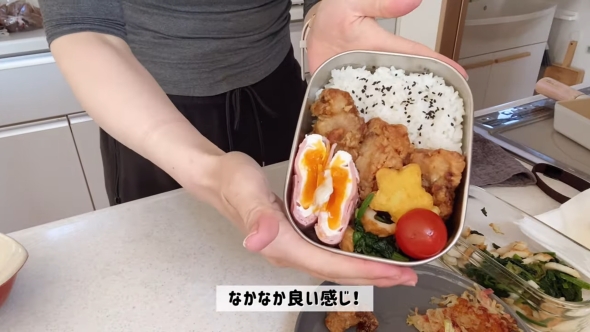 1日目唐揚げ弁当完成