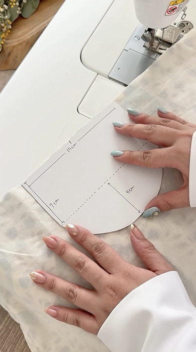 正方形の布で作るくったりバッグ