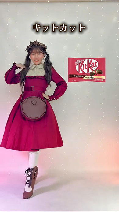お菓子風ロリータコーデ・キットカット