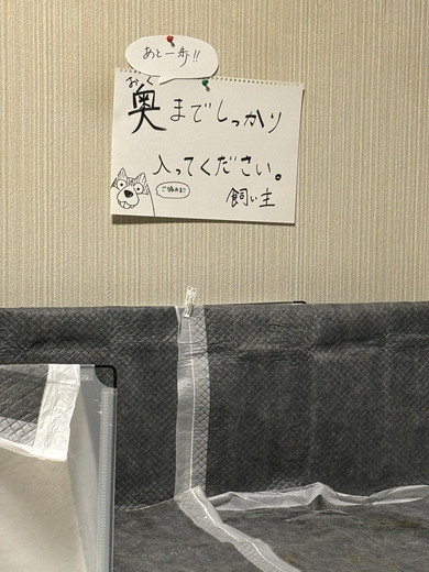 ワンコに向けた呼びかけポスター