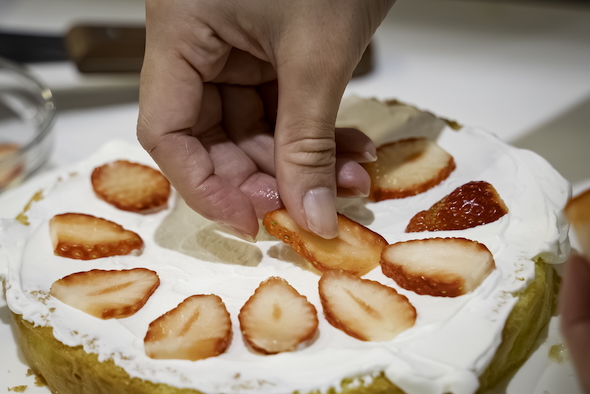イチゴのケーキ