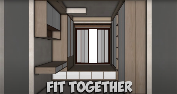 狭い寝室のスペースを活用する改装デザイン